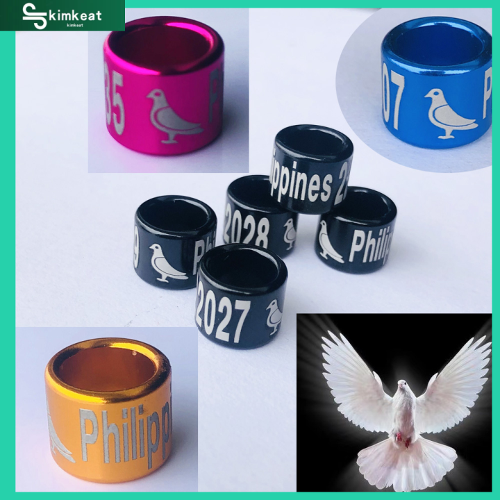 PHA ring 2024 Pigeon ring Black Aluminium Bird Dove Racing Pigeon Leg ...