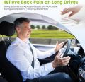 Lumbar Support Pillow for Car - Back Support for Medium to Large Vehicles - Soft Memory Foam Car Seat Cushion for Back Pain Relief - Dual Adjustable Straps Securely Fixed Car Lumbar Support -Black. 