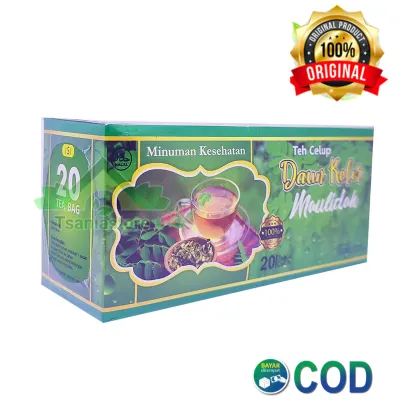 teh celup daun kelor 20 kantong / teh pelancar asi / teh multivitamin komplit kaya vitamin a c dan k