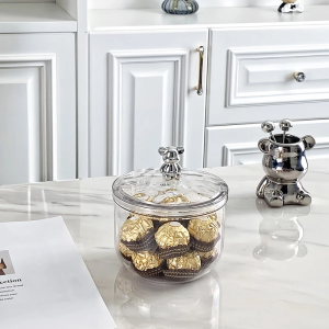 Bear Handle Airtight Jar Snack Storage Box Kitchen Multi-grain Storage Coffee Bean Tea Sealed Jar