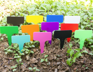 50Pcs T-type Plastic Nursery Garden Plant Label Flower Thick Tag