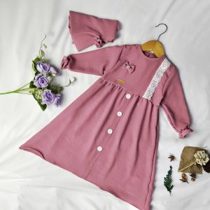 SASHA Gamis Anak Imut Bahan Crinkle Airflow 1 Set Jilbab Usia 0-4 Tahun Tampil Beda Dengan Pakaian Anak Perempuan Lucu Terdapat Tita Membuat Anak Makin Manis Dengan Warna Cantik