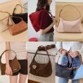 chuuchop(C8316)Wendy bag กระเป๋าสะพายข้างสไตล์คลาสสิค หนังกลับและยีนส์. 