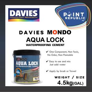 Davies Mondo AquaLock Waterproofing Cement - 4.5kg