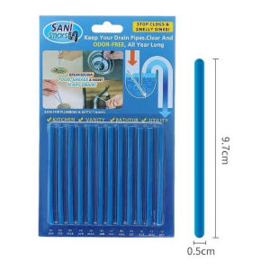 Sani stick drain pembersih pewangi wastafel memperlancar saluran air SANI STICK Pelancar dan Pewangi Saluran Air (ISI 12PCS) Stick Kloset MLH AE27