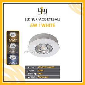 Surface LED Eyeball 5W Round High Quality Concrete Mounted Cabinet Light Ceiling Light Silver/White/Black