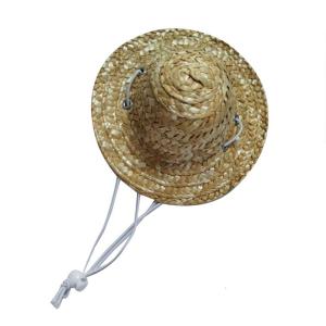 Dog Hat Small Pet Straw Hat Lovely Bamboo-Dragonfly Costume Hat for Cats Puppy Summer Sun Hat Small Dogs Cute Headwear