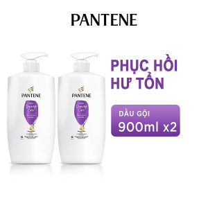 Combo 2 Dầu Gội PANTENE Giảm Rụng Tóc/Phục Hồi Tóc Hư Tổn/Suôn Mượt Óng Ả/Dưỡng Ẩm Mỗi Ngày Chai 900ml