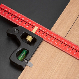 Portable Woodworking Combination Angles Protractor High Precisions Measuring Tool with Level and Marking Gift