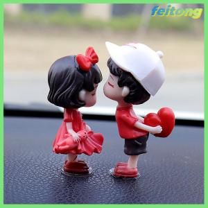 【feitong】🚕🚕【HOT SALE】 Car Accessories Cute Cartoon Couple Movable Doll Balloon Ornaments Car Cute Kissing Couple Doll Car Decoration Balloon Ornaments