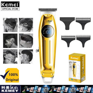 Kemei KM-2252 Hair Clipper For Men Original Rechargeable Professional Hair Trimmer Electric Haircut Razor LCD Display