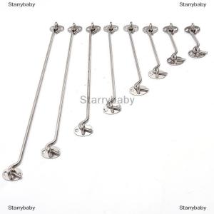 Star เหล็กกล้าไร้สนิมตะขอห้องโดยสารและสลักตาล็อค Shed ประตูจับผู้ถือเงียบ