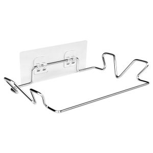 Home007 ที่แขวนถุงขยะ สแตนเลส แขวนผ้า ที่แขวนเอนกประสงค์ แบบแขวนกับขอบตู้ ที่แขวนถุงขยะในครัว โครงแขวนถุงขยะ ที่ห้อยถุงขยะ