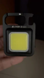 ไฟฉาย JX 611 สีขาว 3แสง 612 3แสง+ ไฟควง Cob ไฟพวงกุญแจ Cob Rechargeable Keychain Light