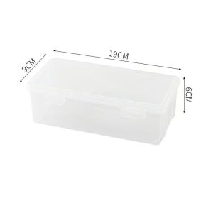 HANGDIAN กล่องกระเป๋าผ้ากล่องพลาสติกใส่ดินสอโปร่งใสทันสมัย สำหรับนักเรียน