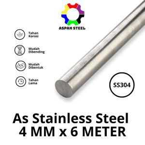 As 4 mm stainless steel 304