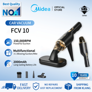 [10 Years Warranty]Midea 99999Pa Car And Home Handheld Vacuum Cleaner Multi-function Strong Suction 3-1 Blowing&Sution Long-lasting Battery Rechargeable Vacuum Cleaner