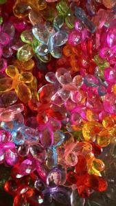 100 pcs Transparent Butterfly beads For DIY Jewelry beading Accessories size 18mm