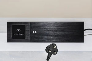 Universal Slide Cover Built-in Table Socket with USB Type-c Recessed Desktop Electrical Socket Singapore Malaysia UK SG MY  Plug Wireless Charger