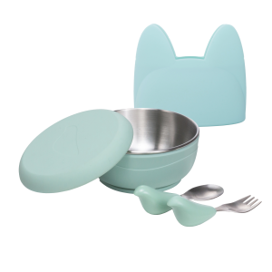 CYD TERRA Gift Box 3pc Set | Baby Kids Snack Bag Bowl Fork & Spoon Set | Feeding Essentials Tableware | PICABOO Dining Set & COOPER Snack Container
