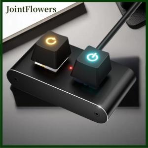 JointFlowers Computer Desktop Aluminum Switch Button Desktop Host External Power Supply Power Button External Extension