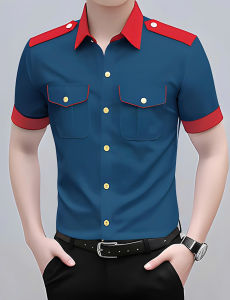 Áo sơ mi áo sơ mi nam cộc tay phối màu cao cấp độc lạ thu hút mọi ánh nhìn - n94