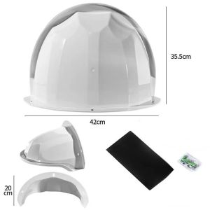 Universal Outdoor CCTV Turret Dome Camera Cover Waterproof Rainproof Wall Rain Sun Shield