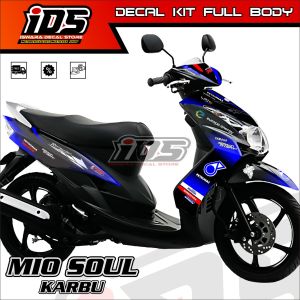 Decal Mio Soul Karbu Full Body Stiker Mio Soul Karbu Full Body Dekal Mio Soul Karbu Petronas