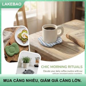 【LAKEBAO】 Cotton Đầy Cách Điện Hình Coaster Dày DIY Hàn Quốc Bảng Pad Cách Nhiệt Mat Cho Nhà Văn Phòng Nhà Hàng