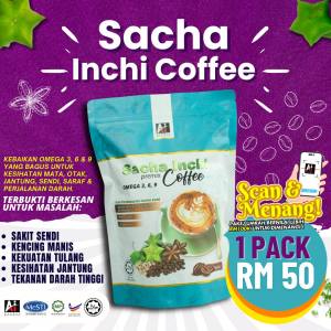 1 PEK KOPI SACHA INCHI PREMIUM AI GLOBAL RESOURCES  [FREE POSTAGE ]