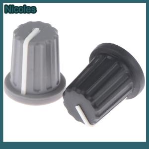 [Nicoles] 5pcs Rubber Half Shaft Knob Potentiometer Encoder Knob 270 Degree D-Shaped