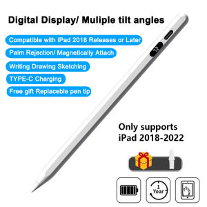 ZUZG For Apple Pencil Palm Rejection Power Display Ipad Pencil Pen For iPad Accessories 2026 2025 2024 2023 2022 2021 2020 2019 2018 Pro Air Mini Stylus