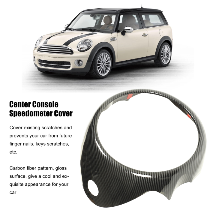 Hộp giữa Đồng hồ tốc độ bao gồm sợi carbon màu nhựa ABS cho Cooper R54 ...