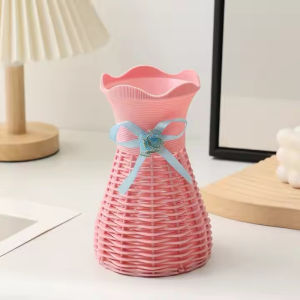 Nordic Style Plastic Rope Vase Living Room Decorative Vase Dining Table Ornament Jewelry
