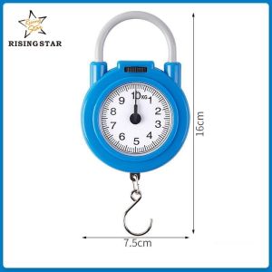 10kg Portable Scale Spring Hanging Scale Hook Multifunctional Pocket Weighing Scale Kitchen Scale Hanging Hand Held Spring Scale