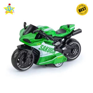 SK Kids Mini Alloy Motorcycle Model Toy Pull Back Action Sports Bike