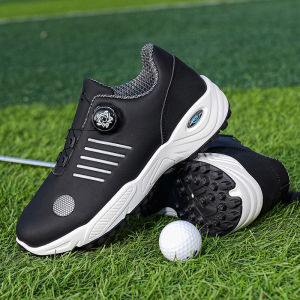AU Mens casual golf shoes: durable shock-absorbing breathable lightweight suitable for outdoor play everyday wear and a versatile trendy style