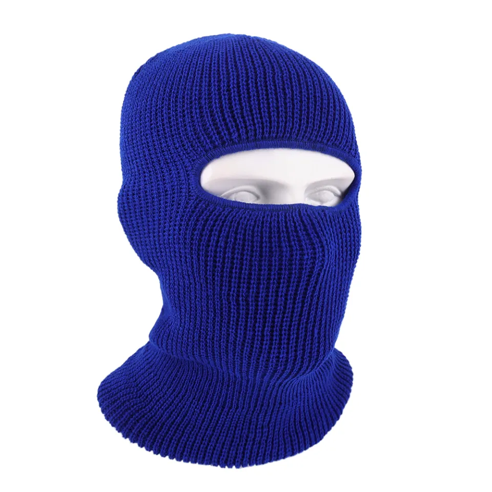 Fashion Single Hole Ski Hat Winter Warm Knitted Hat Full Cover