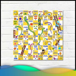 Ular Tangga Jumbo / Mainan Edukasi Anak / Ular Tangga Besar 200X200CM