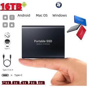 MIZ ฮาร์ดไดรฟ์สำหรับแล็ปท็อปแบบพกพา SSD 1TB ฮาร์ดไดรฟ์โซลิดสเตตภายนอกความเร็วสูง2TB 4TB 8TB 16TB