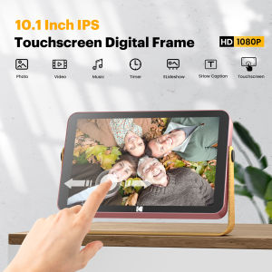 【One year warranty】Kodak 10 Inch WiFi Digital Picture Frame Built-in Battery 1280*800 IPS Touch Screen16GB Storage Instant Wireless Sharing Photo