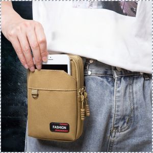 Cell Phone Bag Portable 6 5 Inch Backpack Lightweight and Comfortable Belt Black Mountaineering Buckle