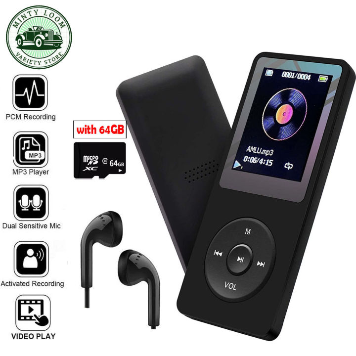 MP3 Player with FM Radio and Voice Recorder, Ultra Slim Music Player
