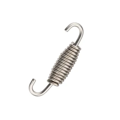 2 pcs Universal Motorcycle Exhaust Muffler Springs Fully Rotatable Stainless Steel Springs Hooks For Motorcycle Exhaust Middle Pipes Muffler