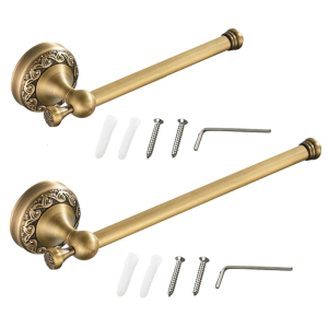 Phòng tắm bằng đồng Hộp đựng khăn giấy treo tường cuộn giấy vệ sinh quả đồng cổ điển khăn đơn thanh đường ray bền bỉ