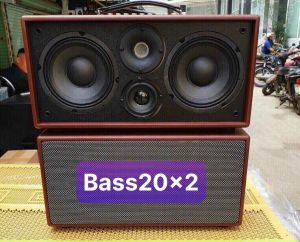 loa  mini  xách tay  công suất lớn  100w  2 mic  kim loại bass  mạnh