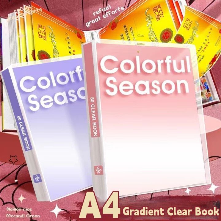 A4 Clear Book Document Folder File Organizer Folder Multi-layer File ...