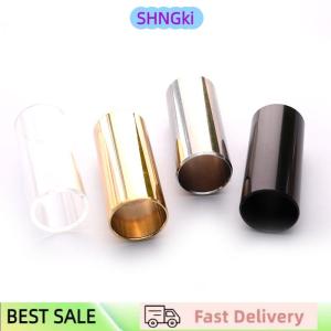 SHNGki 60MM Guitar Slide Bar Stainless Steel Metal/Glass Finger Slides For Ukulele
