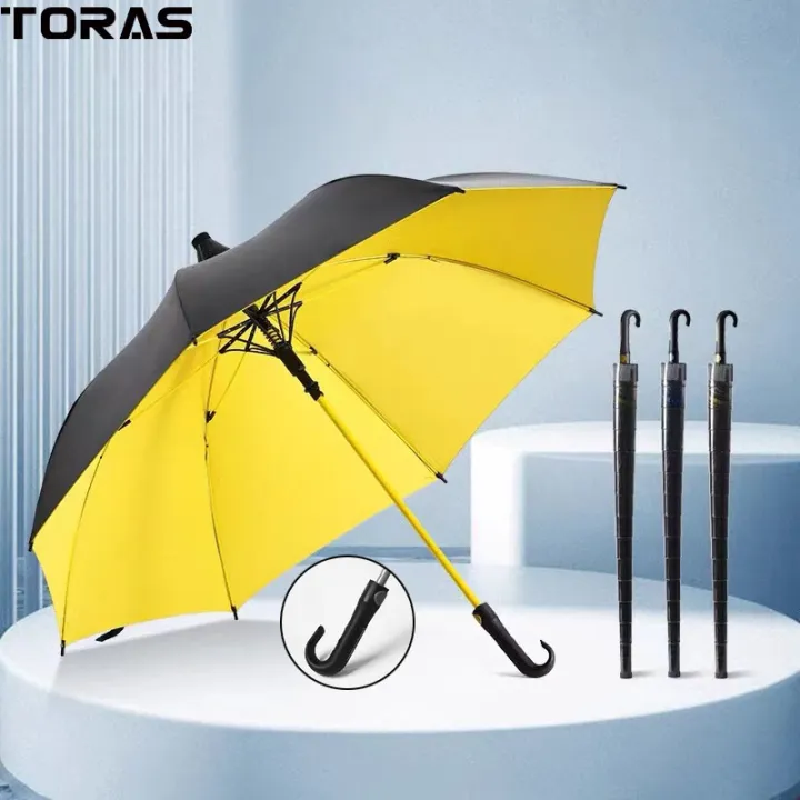 TORAS%20Bent%20handle%20umbrella%20with%20waterproof%20umbrella%20cover,%20commercial%20long%20handle%20golf%20umbrella,%20enlarged%20and%20thickened%20black%20rubber,%20sun%20and%20rain%20resistant%20dual-use%20umbrella%20-%20Image%202