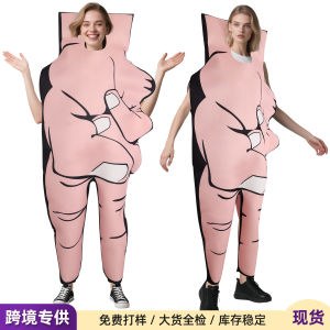 Manufacturer spot Halloween funny play clothes human-shaped scissors hand shape V-shaped sponge stage atmosphere play clothes gifts